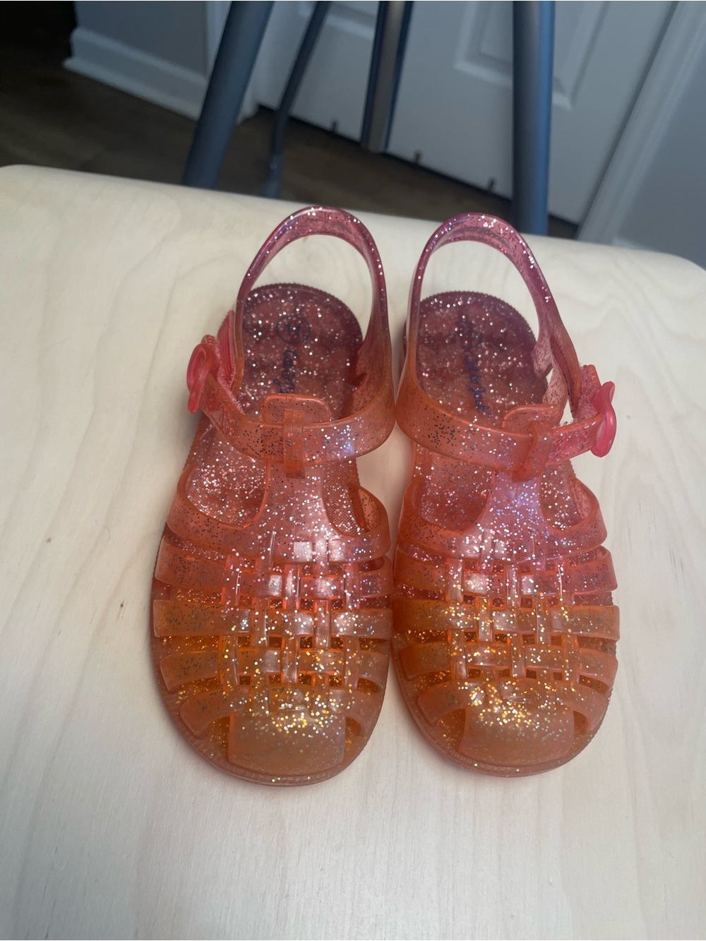 Cat & Jack Glitter Jelly Sandals